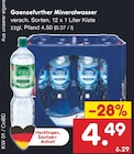 Aktuelles Mineralwasser Angebot bei Netto Marken-Discount in Leipzig ab 4,49 €