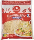 Emmental râpé fondant - Carrefour Classic' en promo à 5,78 € chez Supermarchés Match Emmental râpé fondant - Carrefour Classic' dans le catalogue Supermarchés Match