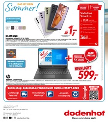 dodenhof TechnikWelt Prospekt für Düdenbüttel mit 1 Seite dodenhof TechnikWelt Prospekt für Düdenbüttel: "Das ist Dein Sommer!", 1 Seite, 27.06.2022 - 02.07.2022