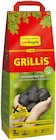 Holzkohlebriketts Grillis oder Grill-Holzkohle Der Sommerhit Angebote von proFagus bei REWE Ibbenbüren für 7,99 €