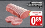 Schweinerücken im EDEKA Prospekt Schweinerücken im aktuellen EDEKA Prospekt für 0,89 €