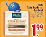 Tasty Snacks Angebote von Wasa bei EDEKA Kaufbeuren für 1,99 €