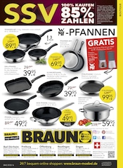 Wok im BRAUN Möbel-Center Prospekt in Esslingen Aktueller BRAUN Möbel-Center Prospekt mit Wok, "SSV - VERKAUF SOLANGE DER VORRAT REICHT", Seite 16