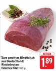 Zart gereiftes Rindfleisch aus Deutschland: Rinderbraten falsches Filet Angebote bei E center Esslingen für 1,89 €