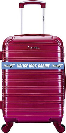 Valise cabine polycarbonate 4R 50 cm bordeaux - Géant Casino à Caen Valise cabine polycarbonate 4R 50 cm bordeaux en promo chez Géant Casino Caen à 39,90 €
