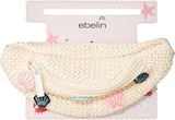 Bauchtasche aus Bast mit Muscheln Angebote von ebelin bei dm-drogerie markt Wuppertal für 6,95 €