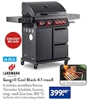 Gasgrill Cool Black 4.1 maxX von LANDMANN im aktuellen ALDI SÜD Prospekt