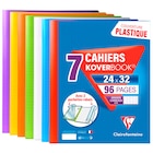 Lot 7 cahiers Koverbook - CLAIREFONTAINE en promo chez Carrefour Argenteuil à 19,95 €