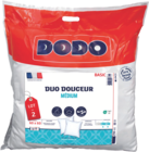 Lot de 2 oreillers doux duo 60×60 cm - DODO à 9,99 € dans le catalogue Maxi Bazar