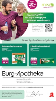 mea - meine apotheke Prospekt der Woche "Unsere September-Angebote" Seite 1, 01.09.2025 bis 30.09.2025 für Sulzfeld Aktueller mea - meine apotheke Prospekt "Unsere September-Angebote" Seite 1 von 4 Seiten für Sulzfeld