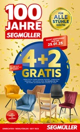 Möbel & Einrichtung Prospekt von Segmüller in Greding Aktueller Segmüller Möbel & Einrichtung Prospekt für Greding: 100 JAHRE SEGMÜLLER mit 8} Seiten, 04.01.2025 - 25.01.2025