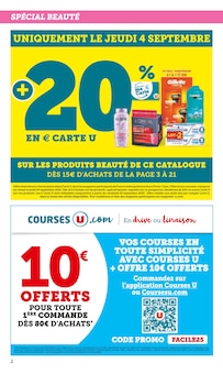 Catalogue Super U de la semaine 37, "Super U", page 2, 02/09/2025 - 14/09/2025 Prospectus Super U en cours, "Super U", page 2 sur 52