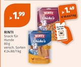Snack für Hunde Angebote von RINTI bei Müller Erlangen für 1,49 €
