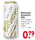 Premium Pils Angebote von Bitburger bei EDEKA Frankfurt für 0,79 €