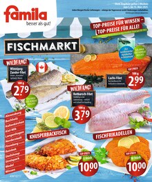 Lachs im famila Nordost Prospekt "Fischmarkt" mit 2 Seiten (Kiel)