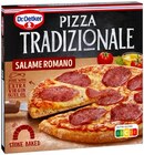 Pizza Tradizionale Salame Romano oder Die Ofenfrische Vier Käse Angebote von Dr. Oetker bei REWE Emden für 2,22 €