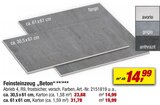 Aktuelles Feinsteinzeug „Beton“ Angebot bei toom Baumarkt in Paderborn ab 23,68 €