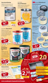 Farbe im Sonderpreis Baumarkt Prospekt "20 JAHRE STARKE PREISE" mit 21 Seiten (Göttingen)