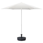 Sonnenschirm mit Ständer weiß/Grytö dunkelgrau Angebote von HÖGÖN bei IKEA Coburg für 104,99 €