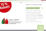 15 % Rabatt Angebot in Königs Wusterhausen 15 % Rabatt im aktuellen Prospekt bei LINDA Premiumapotheke in Königs Wusterhausen