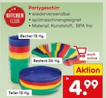 Partygeschirr im Netto Marken-Discount Prospekt Partygeschirr von Kitchen Club im aktuellen Netto Marken-Discount Prospekt für 4,99 €