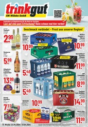 Aktueller Trinkgut Getränkemärkte Prospekt für Leiferde: Aktuelle Angebote mit 6} Seiten, 22.04.2024 - 27.04.2024