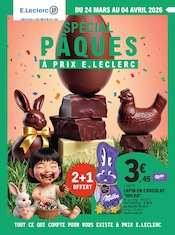 Catalogue E.Leclerc à Châtellerault cette semaine, valable du 24/03/2026 au 04/04/2026 Prospectus E.Leclerc à Châtellerault, "SPÉCIAL PÂQUES À PRIX E.LECLERC", 64 pages de promos valables du 24/03/2026 au 04/04/2026