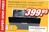 Geschirrspüler GSV360 bei Möbel AS im Bad Mergentheim Prospekt für 399,95 €