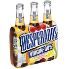 Bière aromatisée sans alcool - DESPERADOS VIRGIN - Carrefour Market à Limoges Bière aromatisée sans alcool - DESPERADOS VIRGIN en promo chez Carrefour Market Limoges à 3,99 €