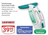 Fenstersauger Dry & Clean 51000 im Angebot bei GLOBUS in Saarbrücken Fenstersauger Dry & Clean 51000 Angebote von Leifheit bei GLOBUS Saarbrücken für 3,99 €