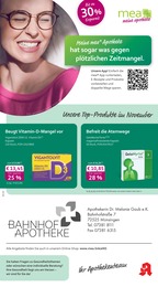 mea - meine apotheke Prospekt für Münsingen mit 4 Seiten mea - meine apotheke Prospekt für Münsingen: "Unsere Oktober-Angebote", 4 Seiten, 01.10.2026 - 31.10.2026