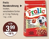 Hundenahrung Angebote von Frolic bei V-Markt München für 3,99 €