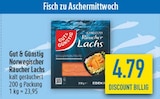 Norwegischer Räucher Lachs Angebote von Gut & Günstig bei diska Amberg für 4,79 €