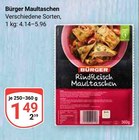 Maultaschen im Angebot bei GLOBUS in Oberhausen Maultaschen Angebote von Bürger bei GLOBUS Oberhausen für 1,49 €
