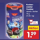 Cookies von Kuchenmeister für 1,29 € bei Netto Marken-Discount im Angebot Cookies von Kuchenmeister im aktuellen Netto Marken-Discount Prospekt