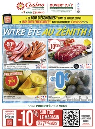 Catalogue Casino Supermarchés à Cesson, avec 40 pages Prospectus Casino Supermarchés à Cesson, "Votre été au zénith !", 40 pages, 27/06/2022 - 10/07/2022