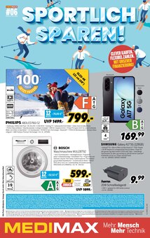 MEDIMAX Prospekt der KW 6 "SPORTLICH SPAREN!" Aktueller MEDIMAX Prospekt "SPORTLICH SPAREN!" Seite 1 von 8 Seiten