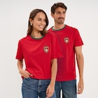 T-shirt maillot de football Portugal rouge mixte en promo chez La Halle T-shirt maillot de football Portugal rouge mixte dans le catalogue La Halle