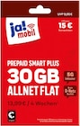 PREPAID SMART 15 GB ALLNET FLAT oder PREPAID SMART PLUS 30 GB ALLNET FLAT Angebote von ja! mobil bei REWE Leipzig für 8,99 €