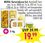 Vorratsdosen-Set von MEPAL im aktuellen SB Möbel Boss Prospekt