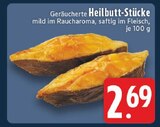 EDEKA - Geräucherte Heilbutt-Stücke Angebot im Prospekt Geräucherte Heilbutt-Stücke bei EDEKA im Prospekt "" für 2,69 €