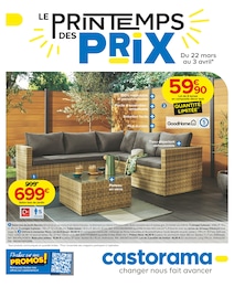 Catalogue Castorama du moment, 22/03/2023 - 03/04/2023 Prospectus Castorama en cours, "Le printemps des prix", 24 pages