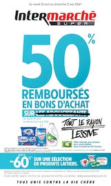 Catalogue Supermarchés Intermarché en cours à Vert-le-Petit et alentours, "50% REMBOURSÉS EN BONS D'ACHAT SUR TOUT LE RAYON LESSIVE", 54 pages, 30/04/2024 - 12/05/2024