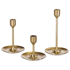 Aktuelle Kerzen Angebote bei IKEA in Fürth Aktuelles Kerzenständer 3er-Set messingfarben Angebot bei IKEA in Fürth ab 12,99 €