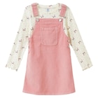 Oberbekleidung im Ernstings family Prospekt Mädchen Set mit Latzkleid und Langarmshirt im aktuellen Ernstings family Prospekt für 19,99 €