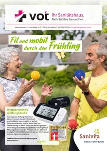 Sanitätshaus Vot GmbH Prospekt Fit und mobil durch den Frühling mit  Seiten in Waldkirch und Umgebung