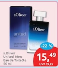 United Men Eau de Toilette Angebote von s.Oliver bei budni Norderstedt für 15,49 €