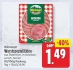 Wurstspezialitäten von Wiesbauer im aktuellen EDEKA Prospekt