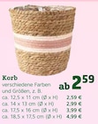 Korb von  im aktuellen Pflanzen Kölle Prospekt für 2,59 €