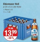 Chiemseer Hell im V-Markt Prospekt Chiemseer Hell von im aktuellen V-Markt Prospekt für 13,99 €